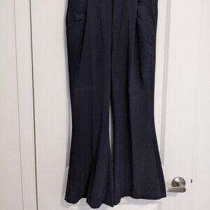 Zara Navy Flare Dress Pants